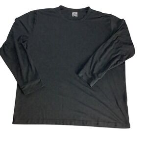32 Degrees Heat T-Shirt Mens XXL Black Long Sleeve Crew Neck  Athleisure